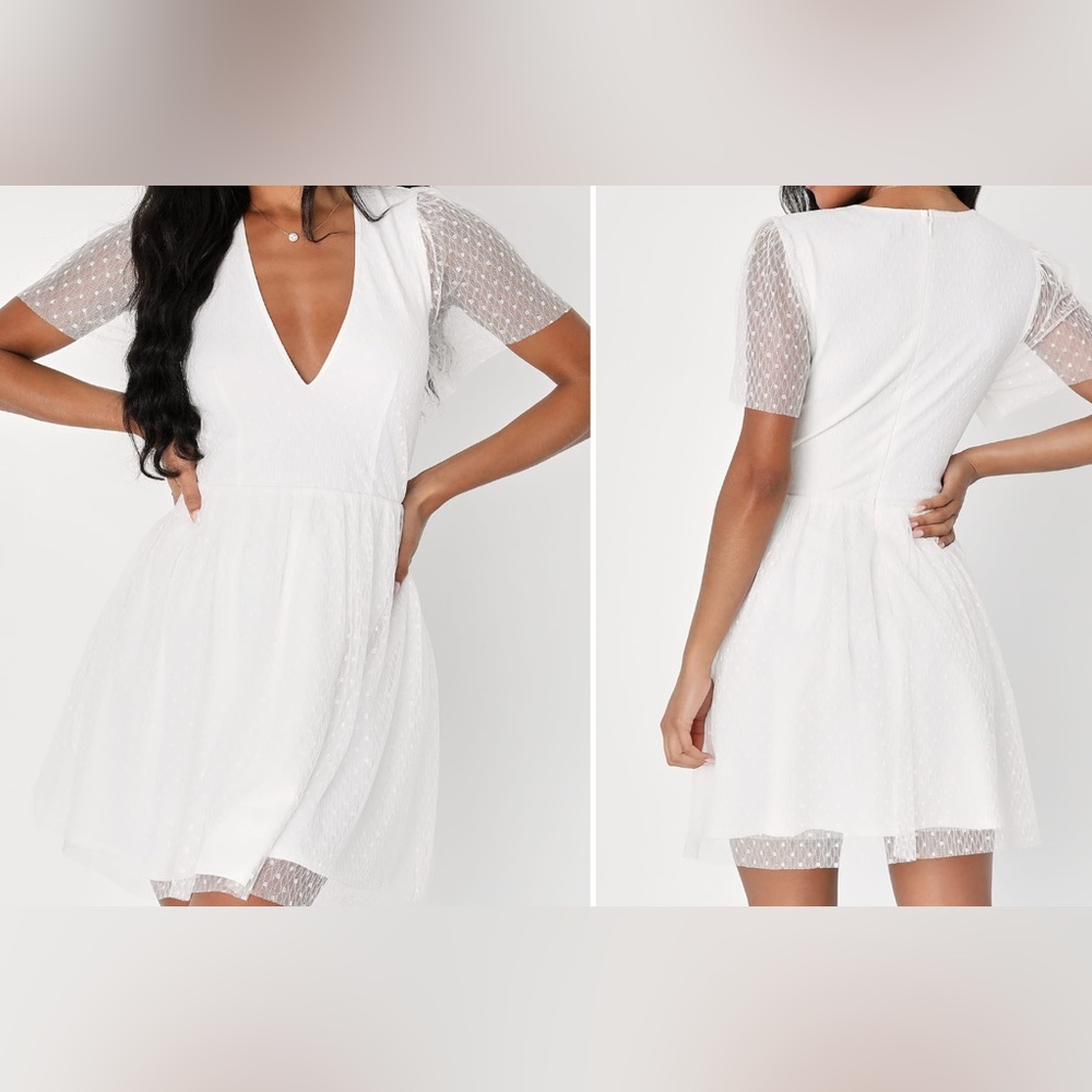White Lulu’s Dress, Size M